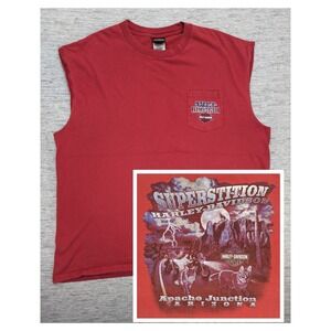 HARLEY DAVIDSON SUPERSTITION 2XL APACHE JUNCTION, AZ GOLD MINER 2010 Wolf‎ Biker